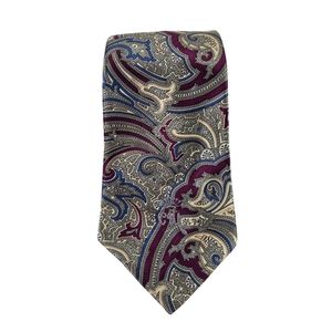 Countess Mara vintage Sistine Satin paisley tie 56x3.5